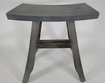 Brand New- Gray Teak 18-inch Shower Bench - Close Out Pricing - Shower Seat - Shower chair - Offers Accepted- Product as Shown - No Returns