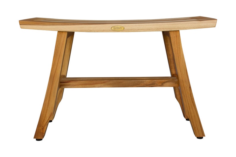 Ecodecors Satori 28 Teak Wood Shower Bench in Natural Etsy