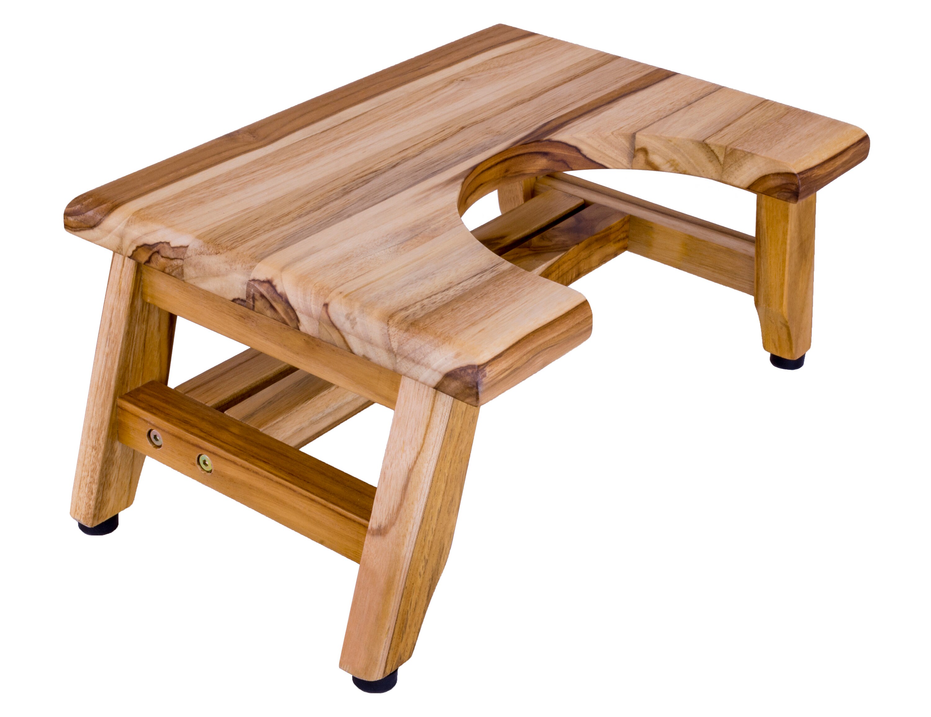 EcoDecors SerenityPoo 8 High Toilet Stool Teak Wood Etsy