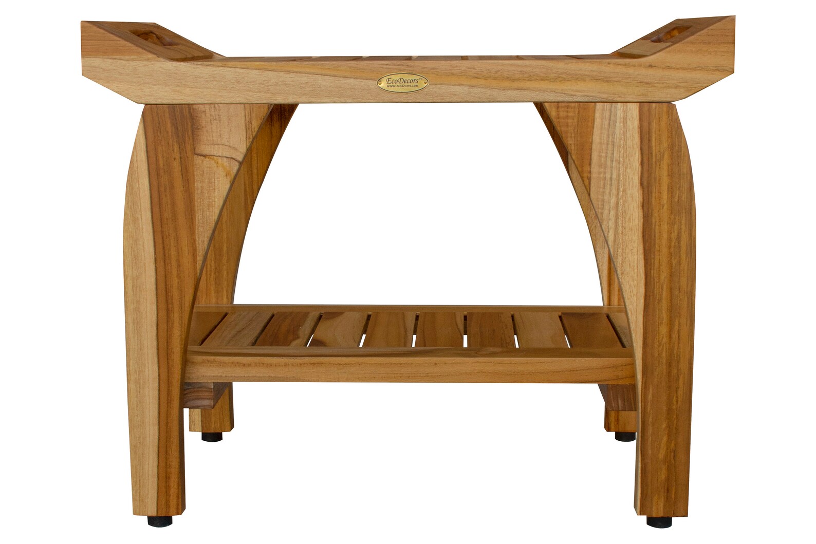 Ecodecors Tranquility 24 Teak Wood Shower Bench With Etsy