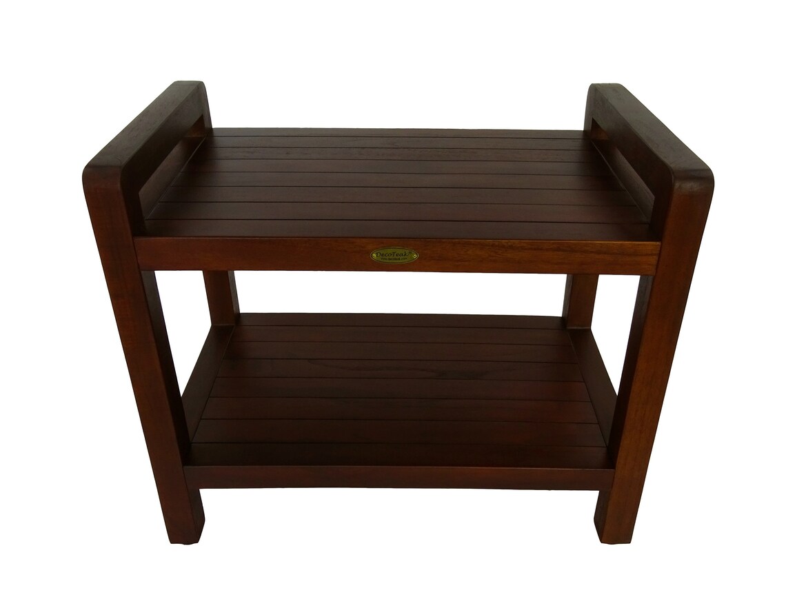 DecoTeak Eleganto 24 Teak Wood Shower Bench with Etsy