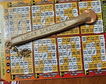 Lottery scratchers/lucky scratcher/ lotto scratcher/ wooden lottery scratcher