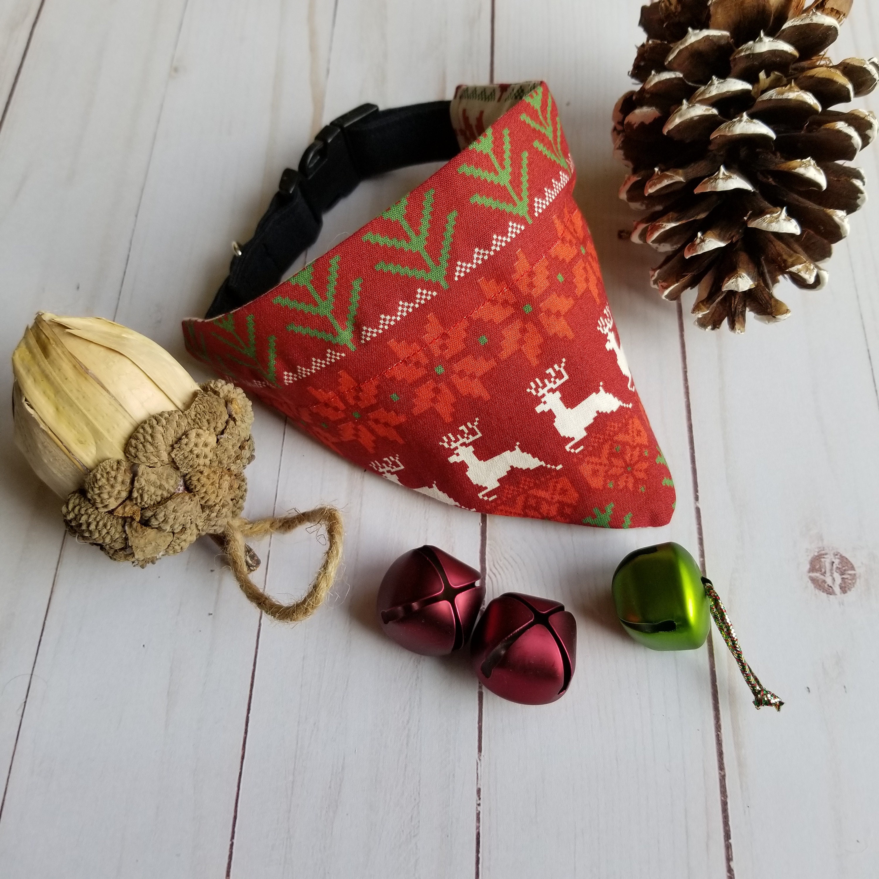 Over the collar bandana bandana for christmas dog bandana Etsy