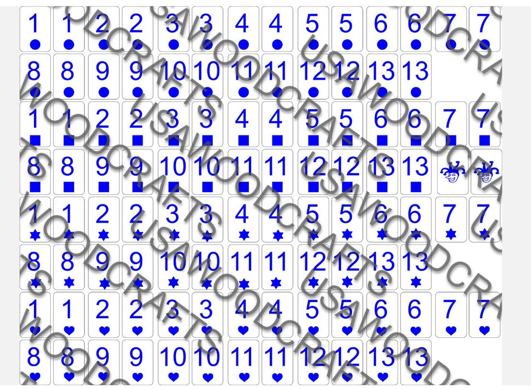 Rummikub Styled SVG File Etsy