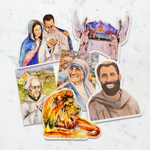 Leanne&#39;s Favorites Sticker Pack, Catholic Stickers, Catholic Stocking Stuffers, Catholic Gifts