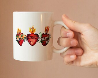 Hearts of the Holy Family JMJ Mug