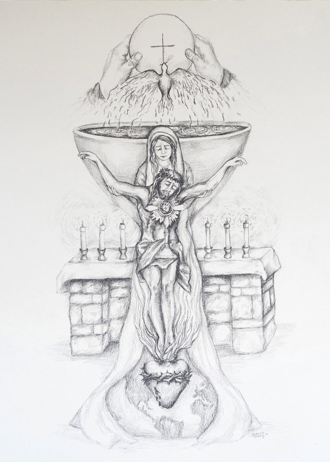 The Eucharist Eucharistic Adoration The Holy Mass Mary and Etsy