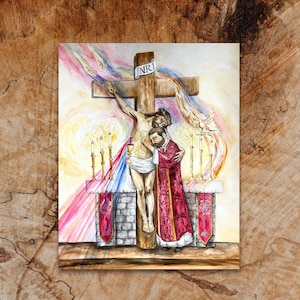 Dado por você, presente de padre, presente de ordenação, presente de dia dos pais, cartões para padres, presente para padres, arte católica