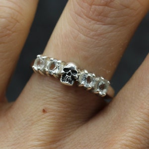 Womens Skull Ring, Skull Wedding Ring