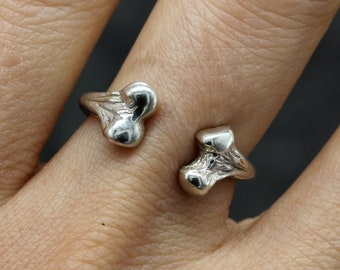 Bone Ring, Silver Gothic Ring