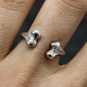 Bone Ring, Silver Gothic Ring