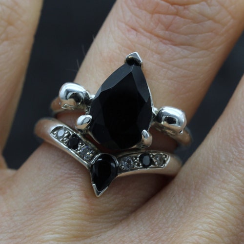 Ursula the Sea Witch Engagement Ring Rose Cut Amethyst With | Etsy