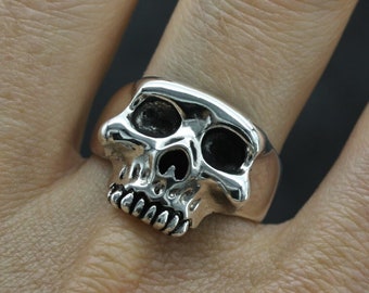 Silver Skull Ring, Men's Skull Ring