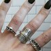 Silver Studded Ring - Etsy