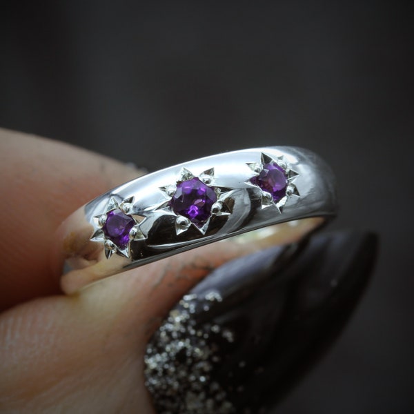 Gypsy Ring, Gothic Gypsy Ring, Silver Gypsy Ring, Handmade Gypsy Ring