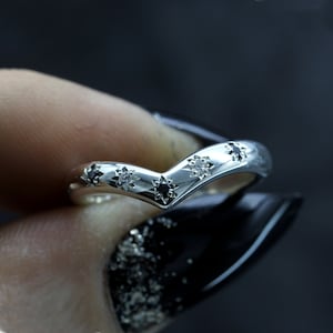 Gothic Wishbone Ring • Gothic Wedding Ring