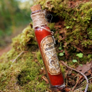 Flacon de potion victorien fait main, déco sorcière d'Halloween