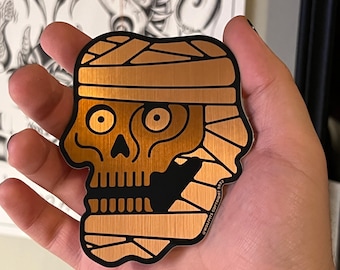 ミイラの頭蓋骨の杖