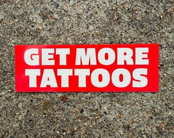 タトゥーをもっと増やそう スクリーン印刷ビニールステッカー