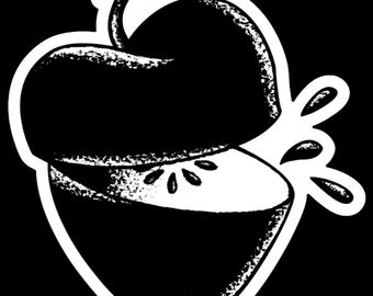 3インチのバッドアップルビニールステッカー