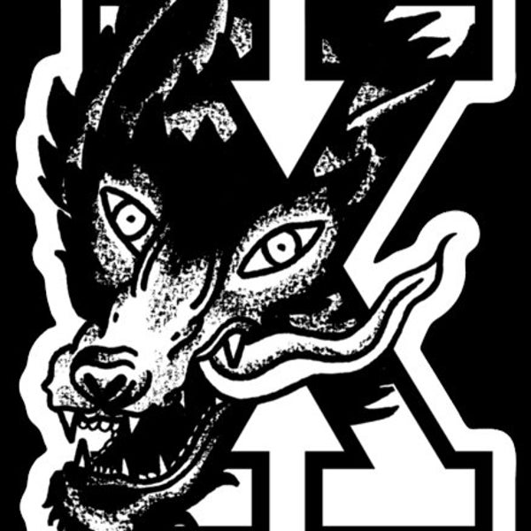 3" Edge Wolf Vinyl Sticker