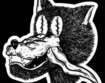 3インチ ビッグ・バッド・ウルフ ビニールステッカー