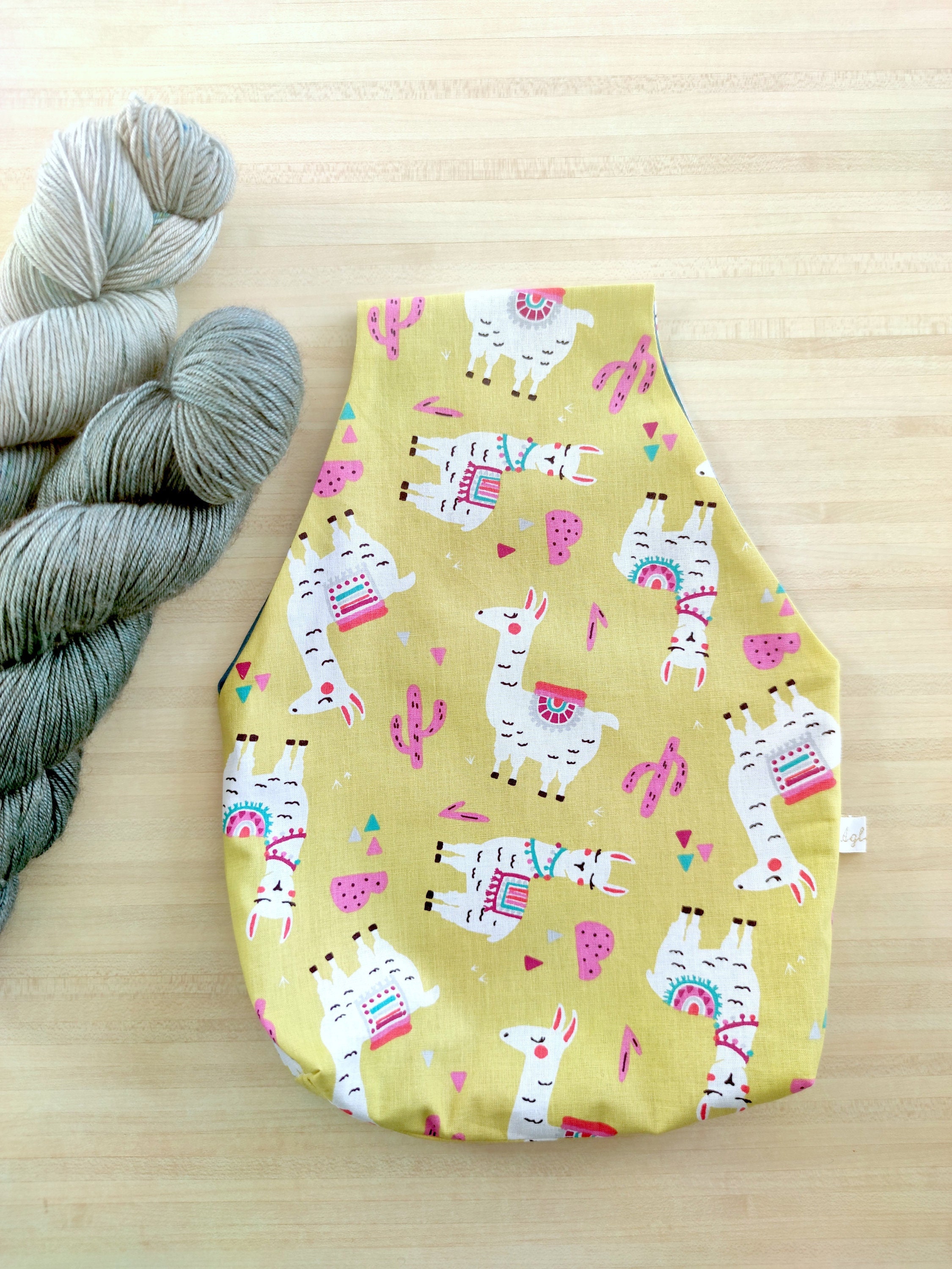 Sac Tricot Nomade Pratique Pour Transporter Votre Projet Tricot ou Crochet - Pochon Encours Idée Cad