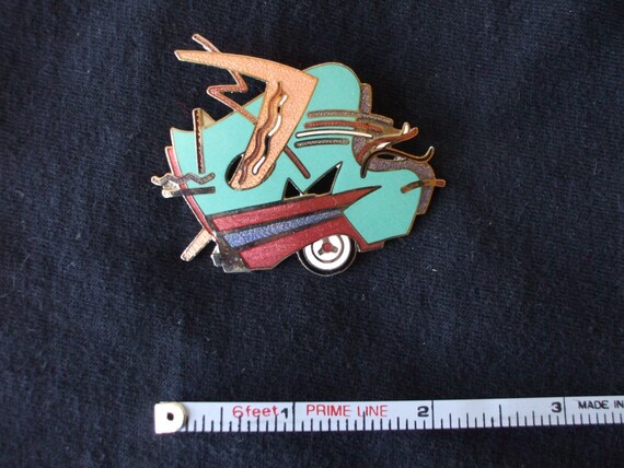 80's Memphis style abstract pin