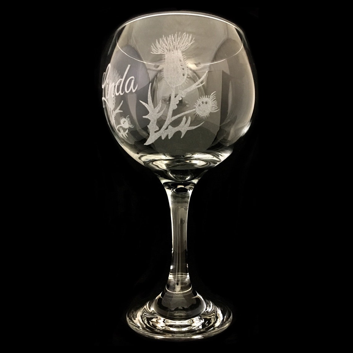 Thistle Glass / Scottish Wedding Gifts / Gin Glass Etsy