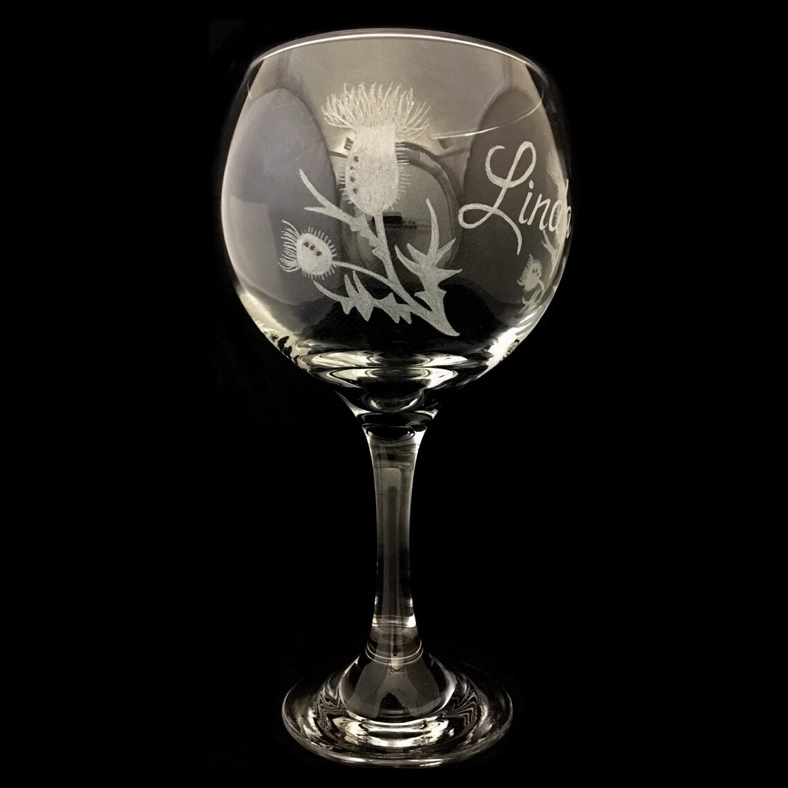Thistle Glass / Scottish Wedding Gifts / Gin Glass Etsy