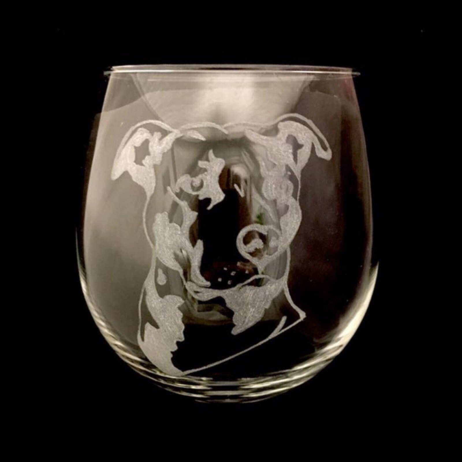 Unique Staffordshire Bull Terrier Dog s Proud to Have a Little Staffordshire Bull Terrier New Wine Glass For Friends From Friends