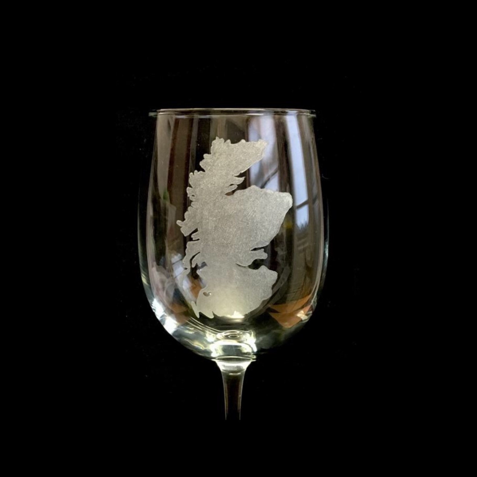 Map of Scotland Custom whiskey glass Groomsmen glass Scottish wedding