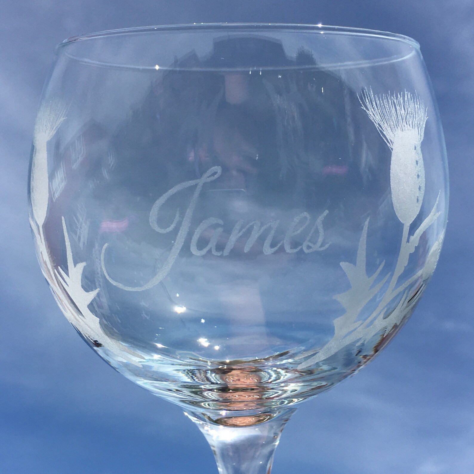Thistle Glass / Scottish Wedding Gifts / Gin Glass Etsy