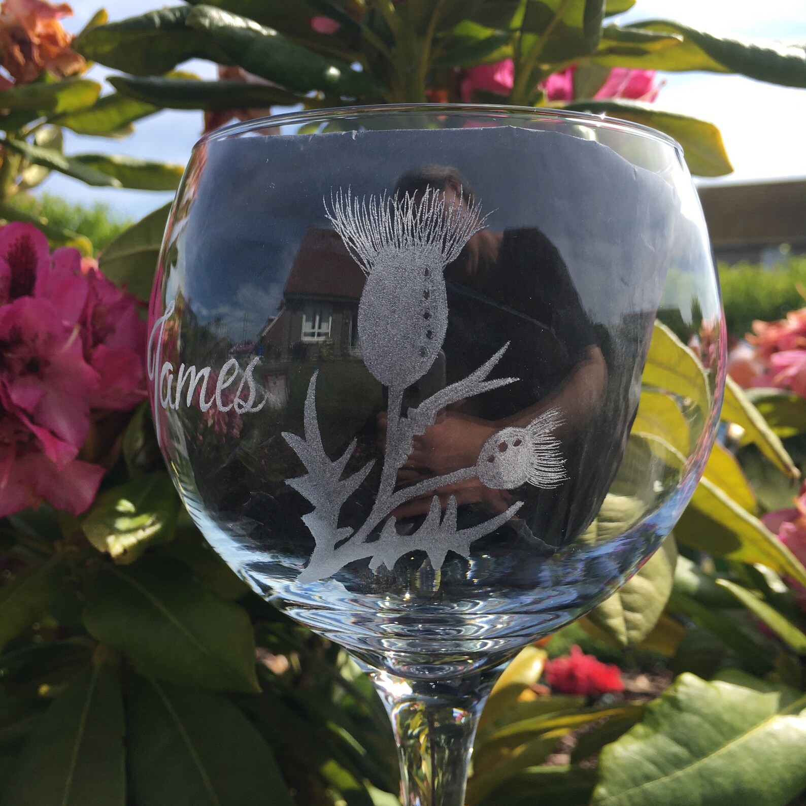 Thistle Glass / Scottish Wedding Gifts / Gin Glass Etsy