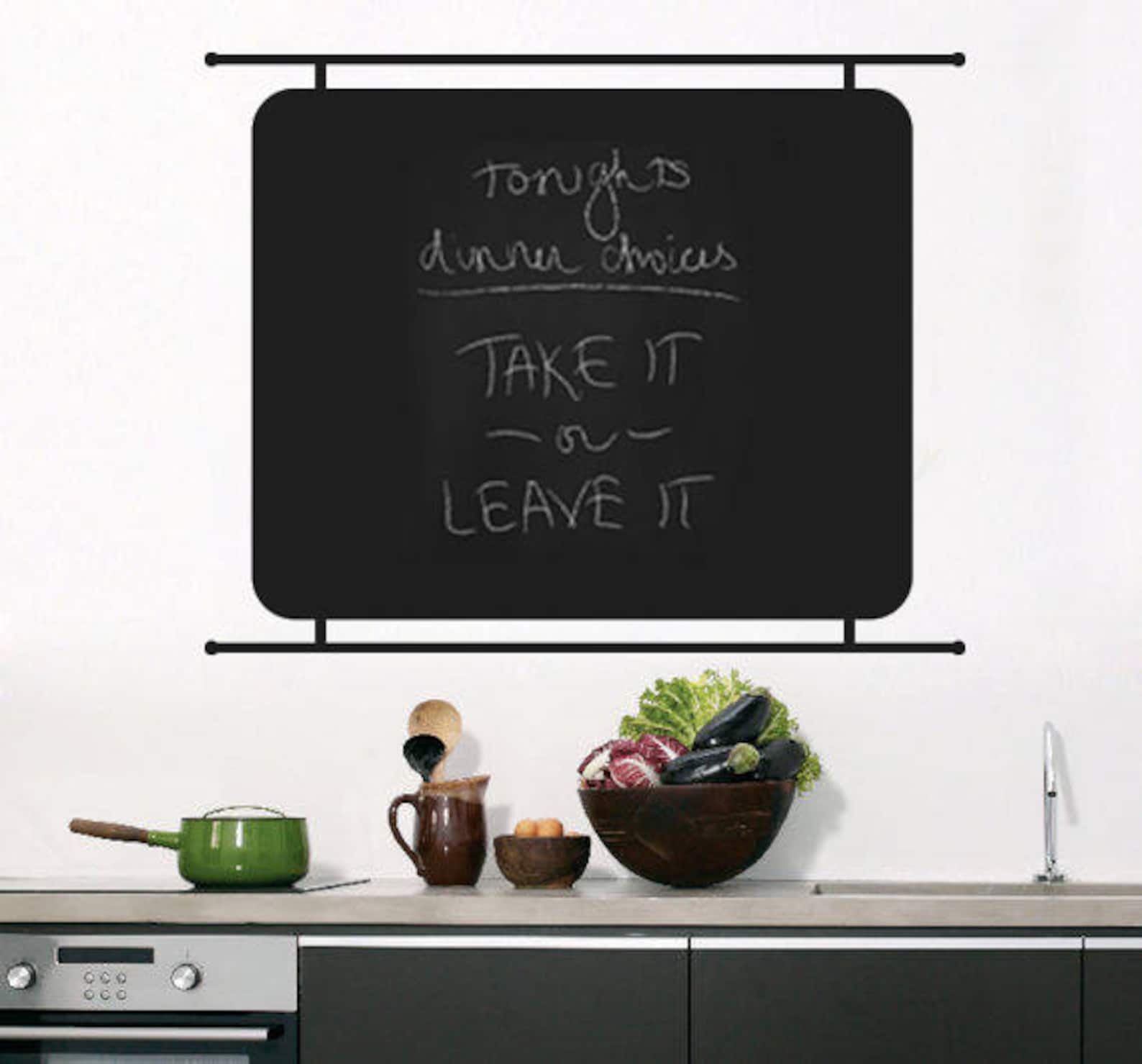 CHALKBOARD VINYL DECAL Custom Made Chalkboard Vinyl Wall Etsy