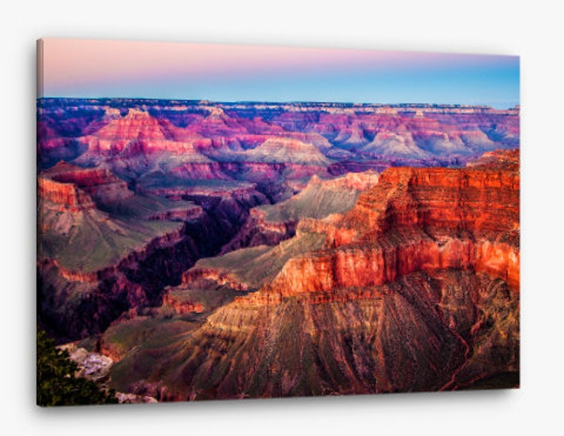 Grand Canyon Sunset Canvas & Metal Arizona National Park Etsy