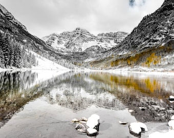 Maroon Bells Photography: Aspen Colorado Fall Colors, Rocky Mountain Wall Art