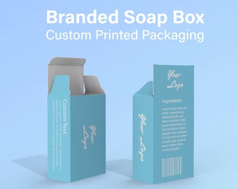 Branded Soap Box, Custom Printed Packaging, Soap Packaging