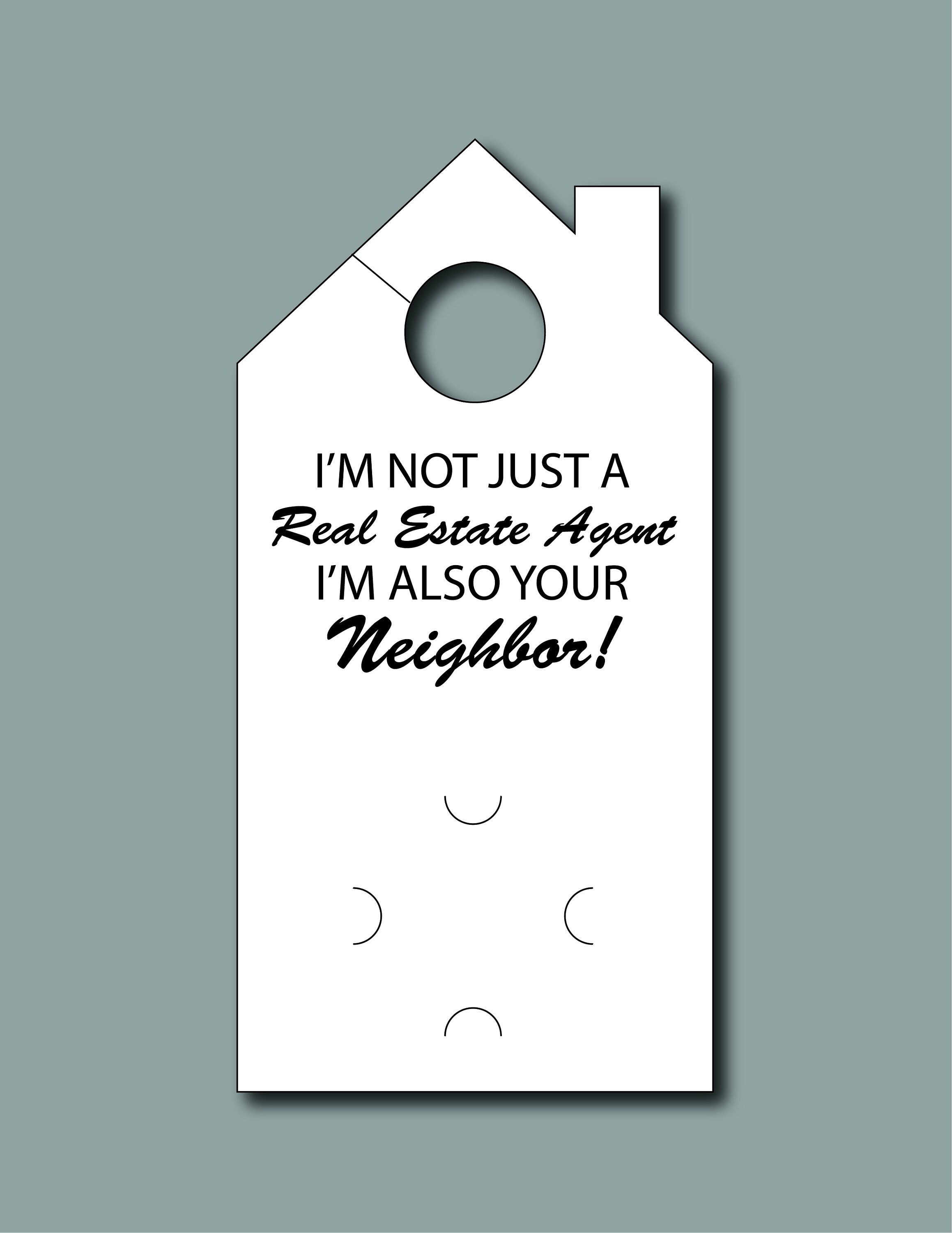 100 Real Estate Door Hangers Etsy