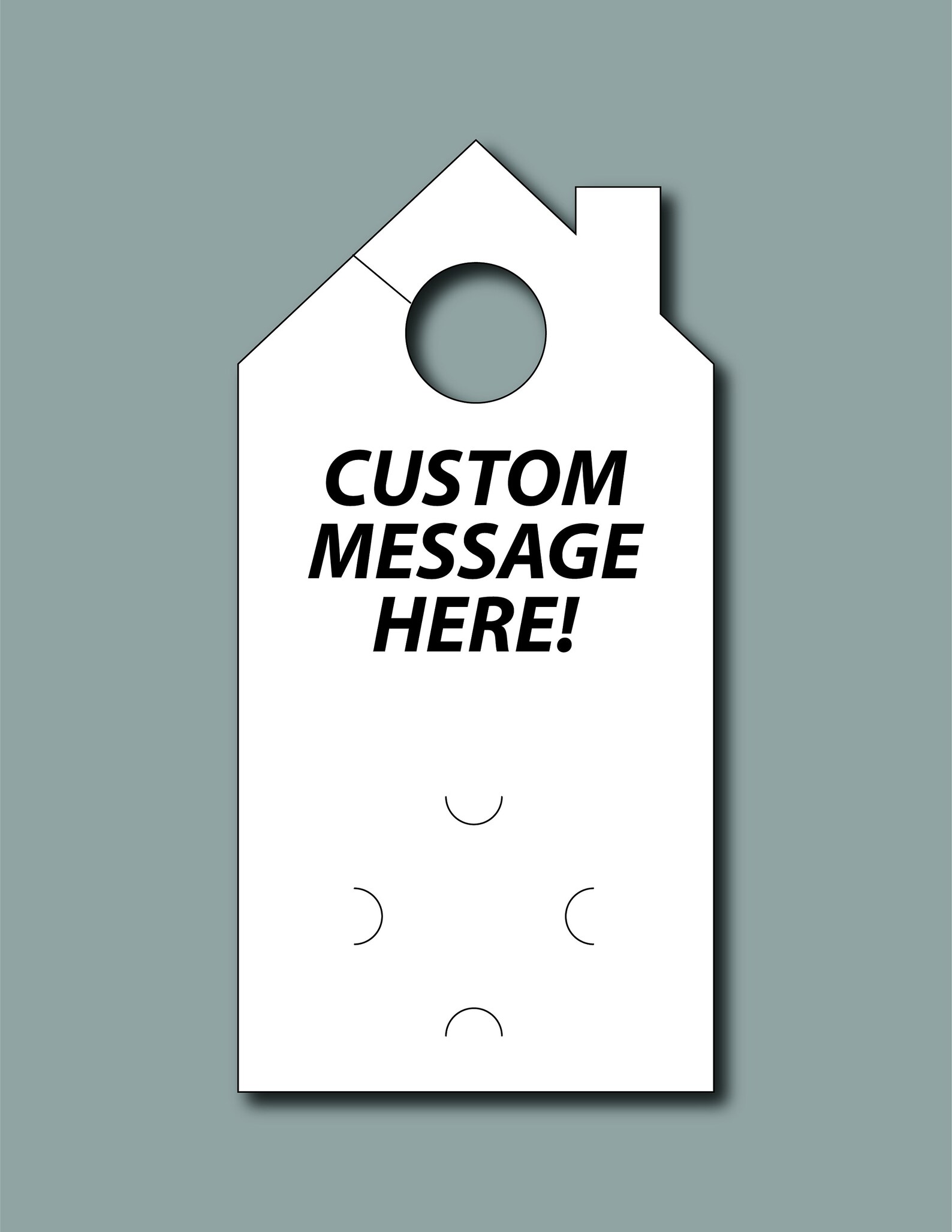 100 Custom Text Real Estate Door Hangers Etsy