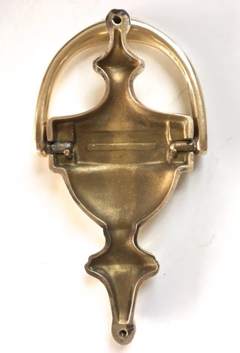 Brushed Brass medium doorknocker plate Great & excellent Etsy