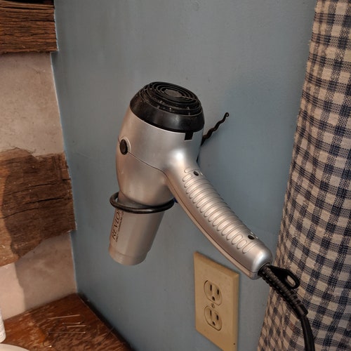 White or Colors Wood Blow Dryer Holder Etsy