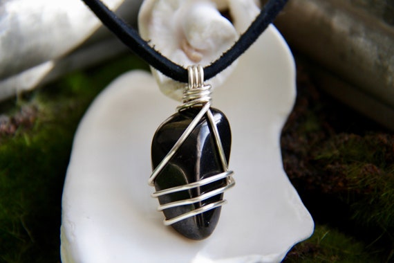 Shungite shop necklace etsy