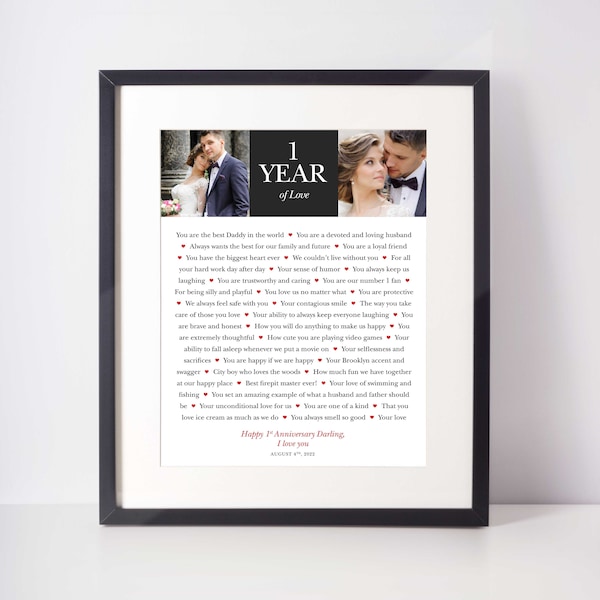 1st Wedding Anniversary Gift Clock 60+ Gift Ideas for 2024