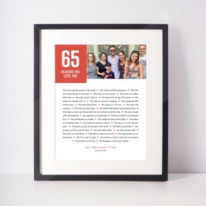 65 THINGS We Love About You; 65th Birthday; Brother 65th ; Husband&#39;s 65th Birthday; Friend&#39;s 65th Birthday; Dad&#39;s 65th Birthday; For Him