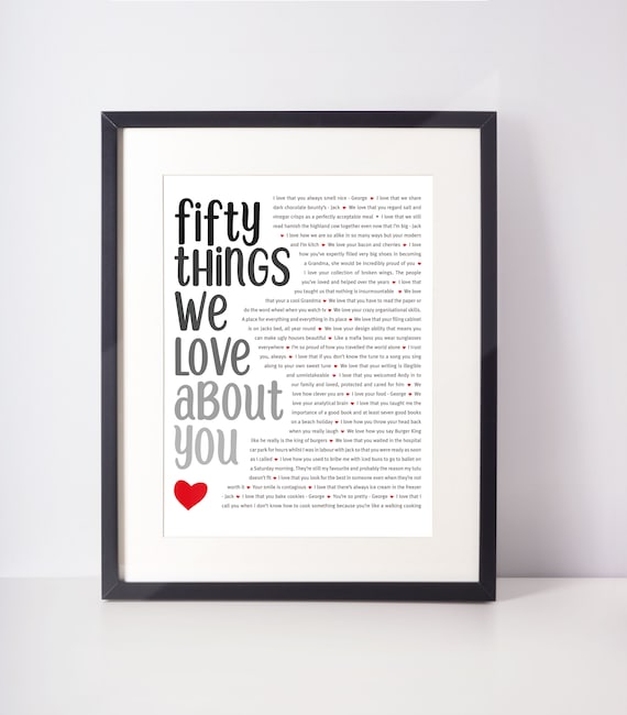 50 REASONS I Love You; 50 THINGS I Love About You; Boyfriend's