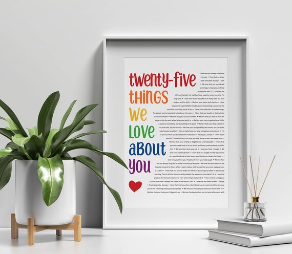25 THINGS We Love About You; 25th Birthday; Sister's 25th