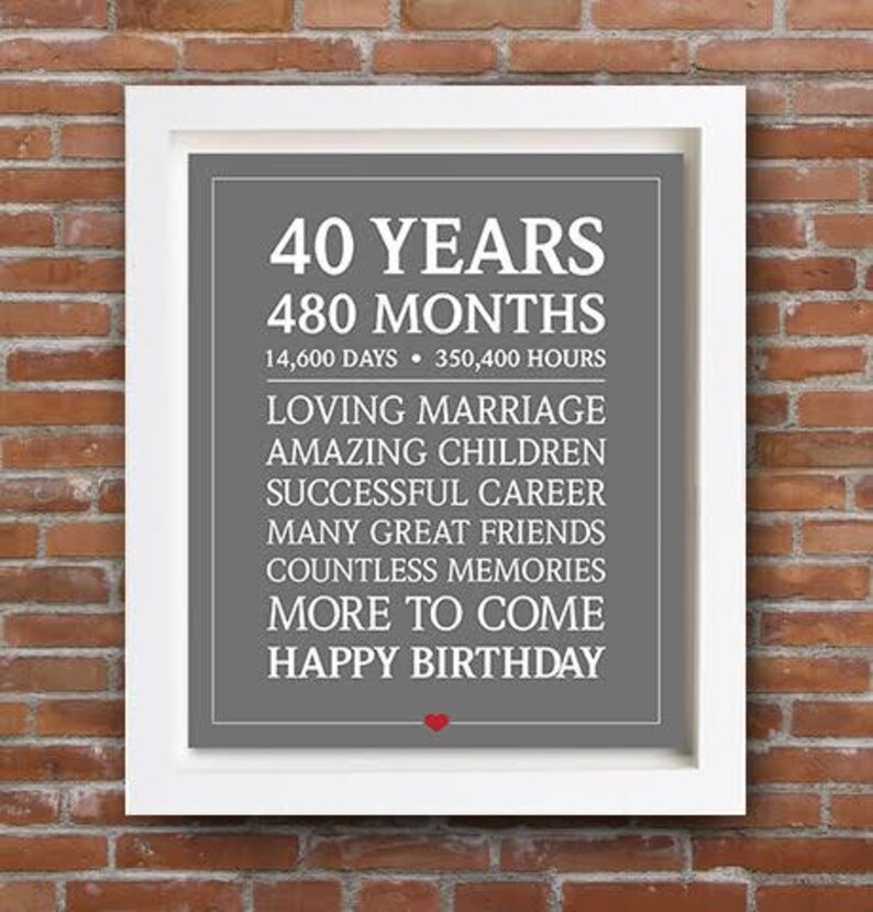 INSTANT Downloadable Birthday Print 90th 95th 100th Wall Art Personal Birthday Gift Digital Print Personal Present Printable image 5