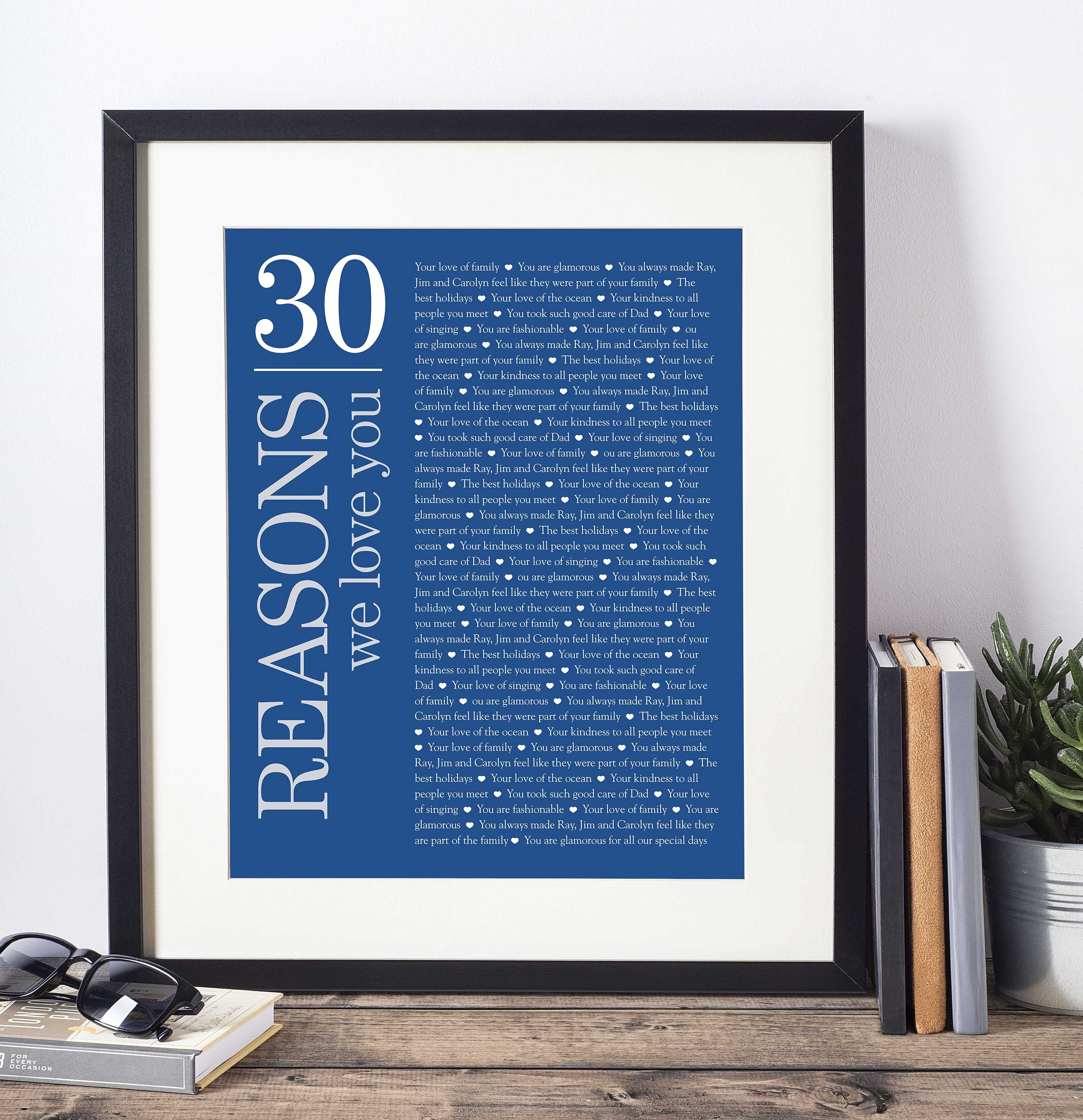 30 DINGE die wir über Dich lieben 30. Geburtstag Bruder 30. Etsy