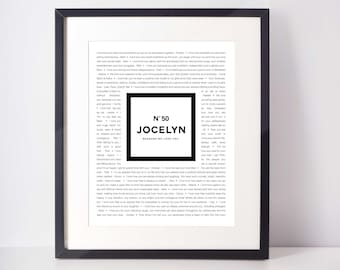 50 REASONS We Love You; 50th Gift for husband; 50 Reasons; Personalized Birthday Gift; 50th Birthday Gift for him; 50th Birthday Gifts